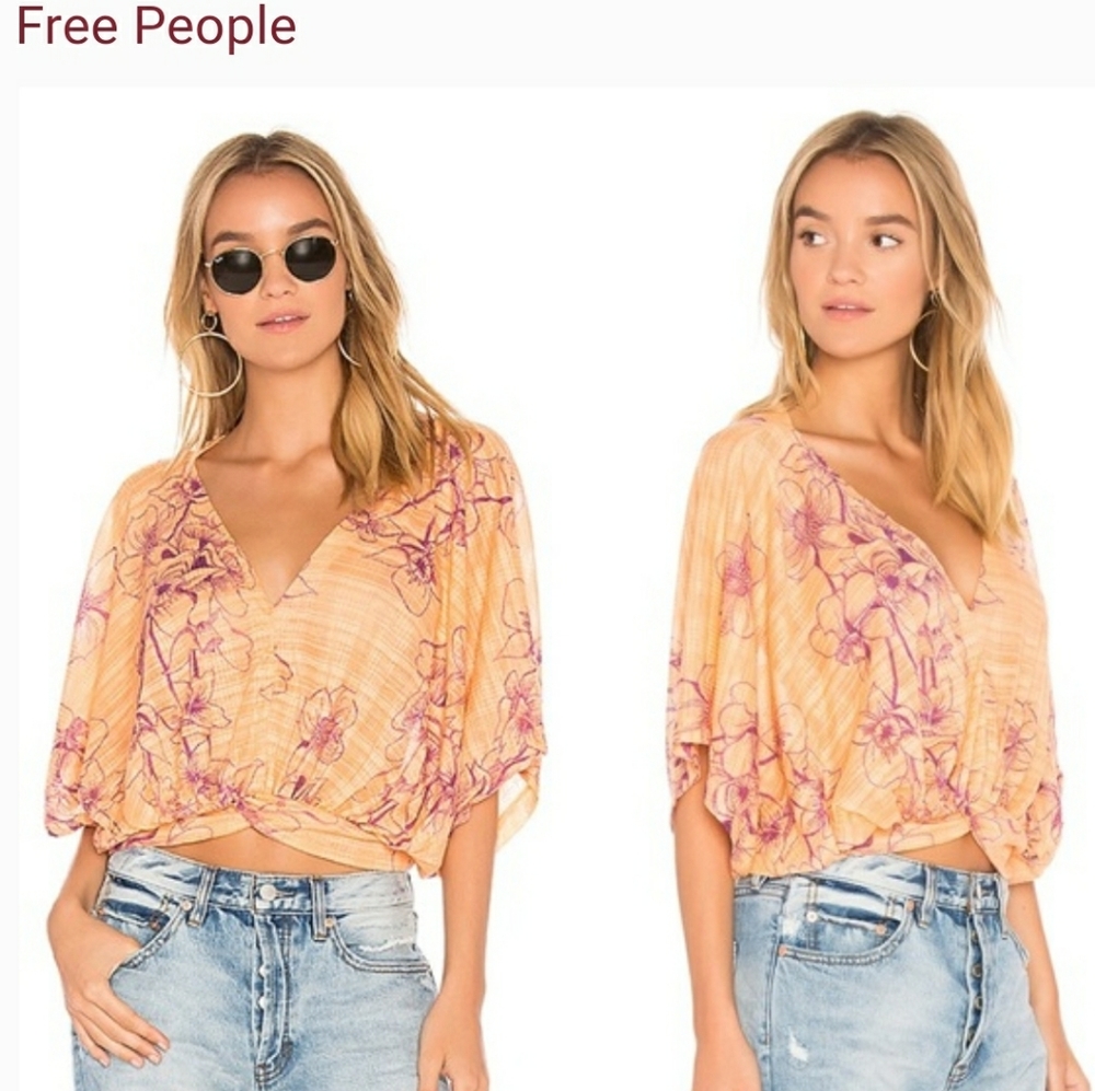 Free People One Dance floral print top